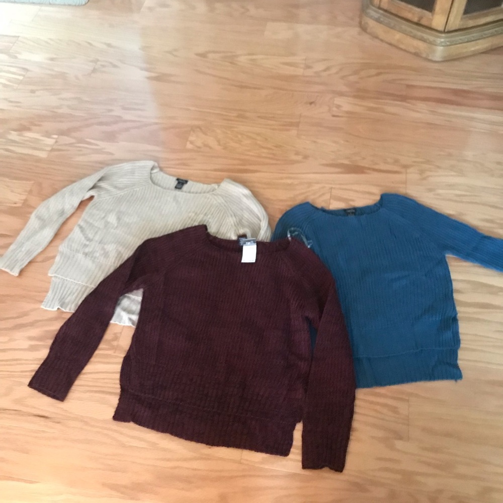 Lot of three rue 21 sweaters